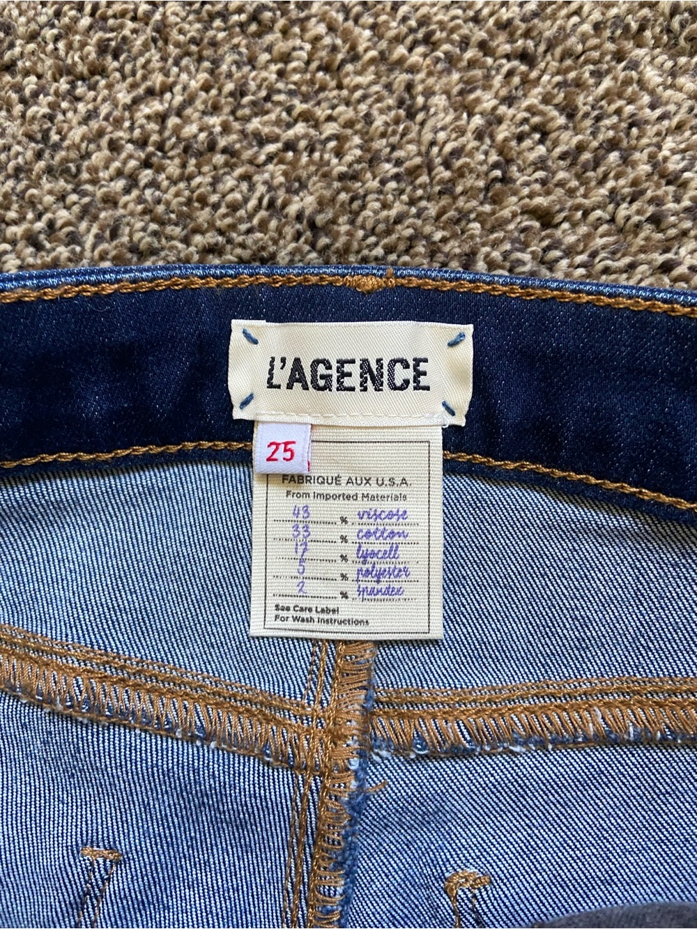 NWT L'Agence Margot Highrise Skinny Jean Baltic 25 - Picture 7 of 13